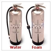 เครื่องดับเพลิงชนิดน้ำยาโฟม (Foam) / น้ำ (Water)